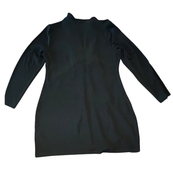 Chicos Travelers Womens Black Open Front Cardigan‎ with Casp Jacket Size Lg - Picture 7 of 8